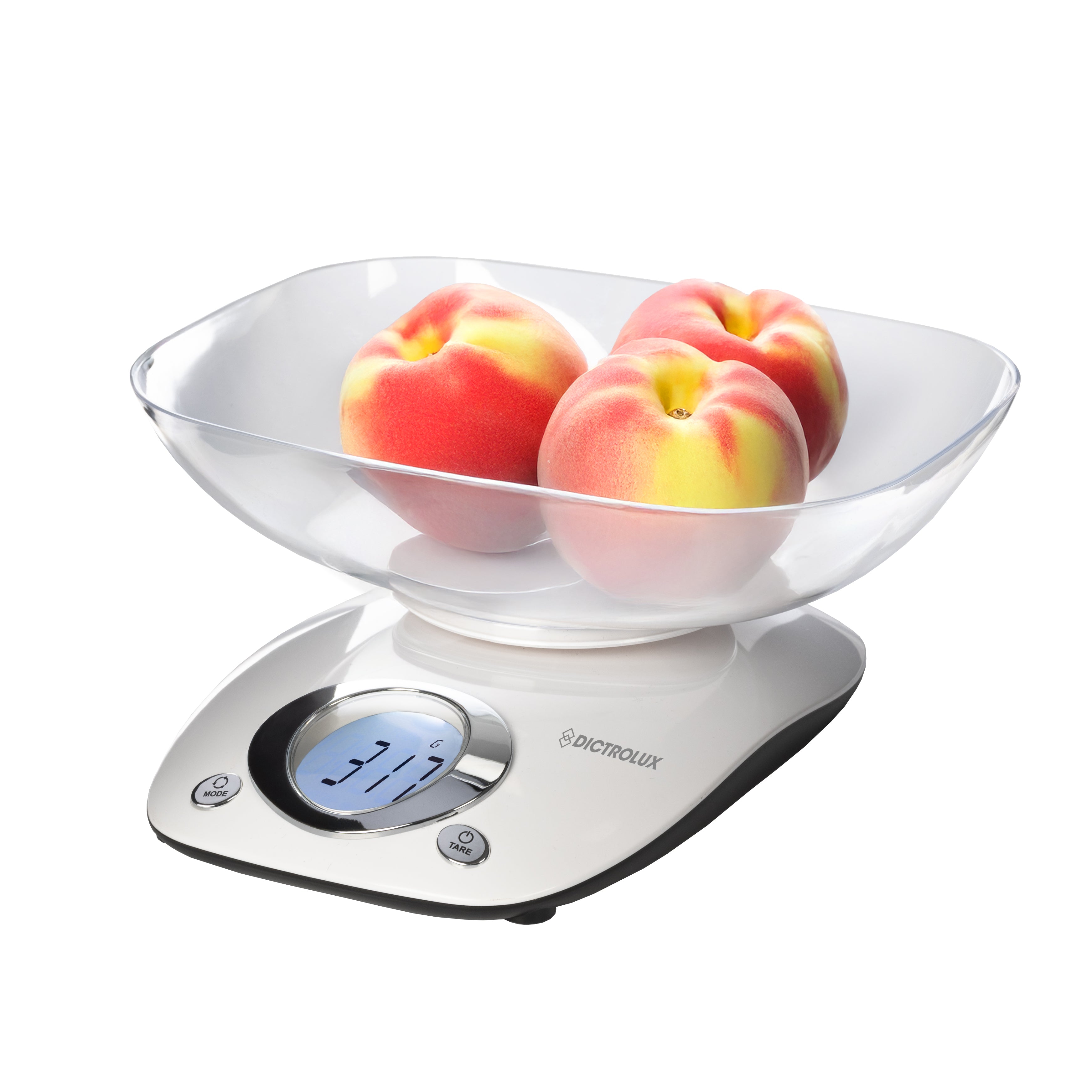 DICTROLUX - Bilancia da Cucina Digitale Bianca 5kg con Display